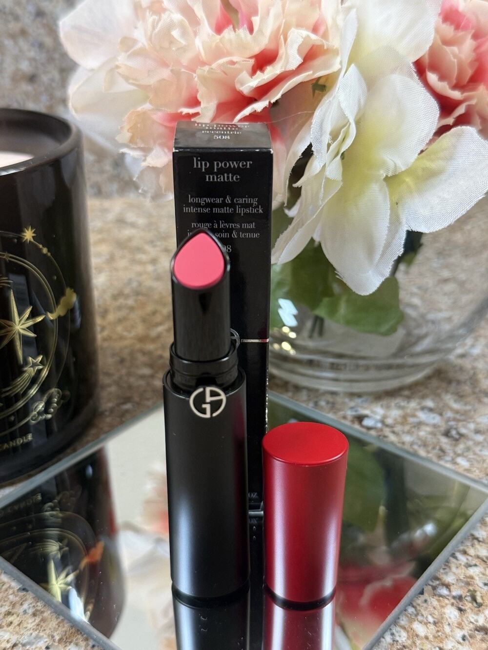 Giorgio Armani Lip Power Matte Long Lasting Lipstick Eccentric 508 0.11 oz